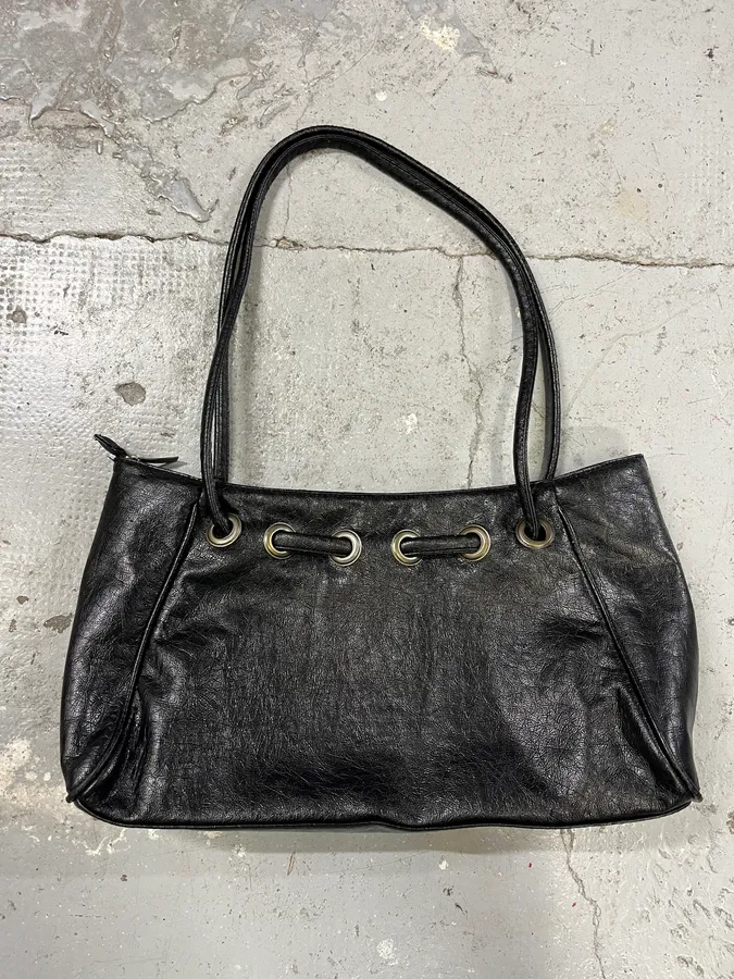 AW2005 Dolce & Gabbana Black Leather Handle Bag - Image 8