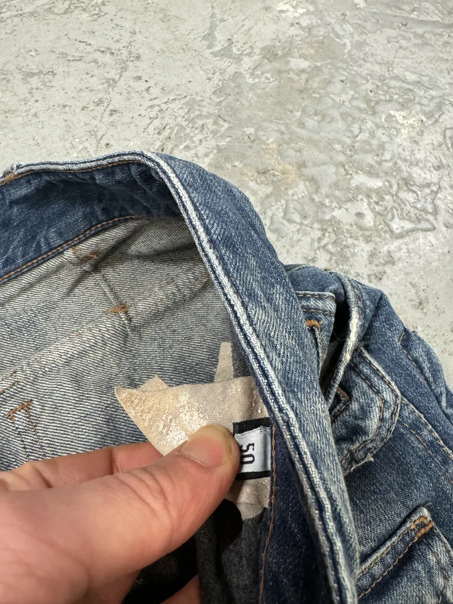 AW2005 Dolce & Gabbana Destroyed Cargo Denim Jeans - Image 10