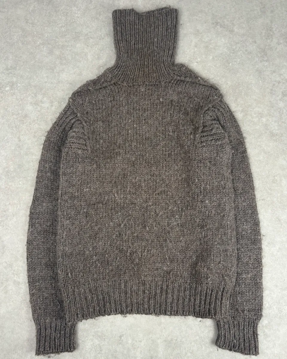 AW2005 Dolce & Gabbana Grey Wool Turtleneck Sweater