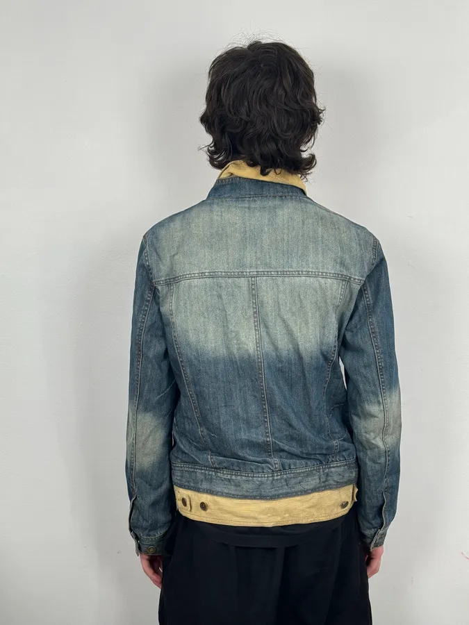AW2005 Dolce & Gabbana Layered Blue Denim Jacket - Image 3