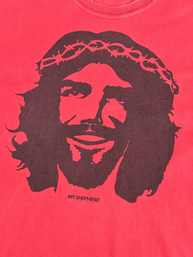 AW2005 Dsquared2 Red Cotton Che Guevara Graphic Longsleeve T-Shirt - Image 7