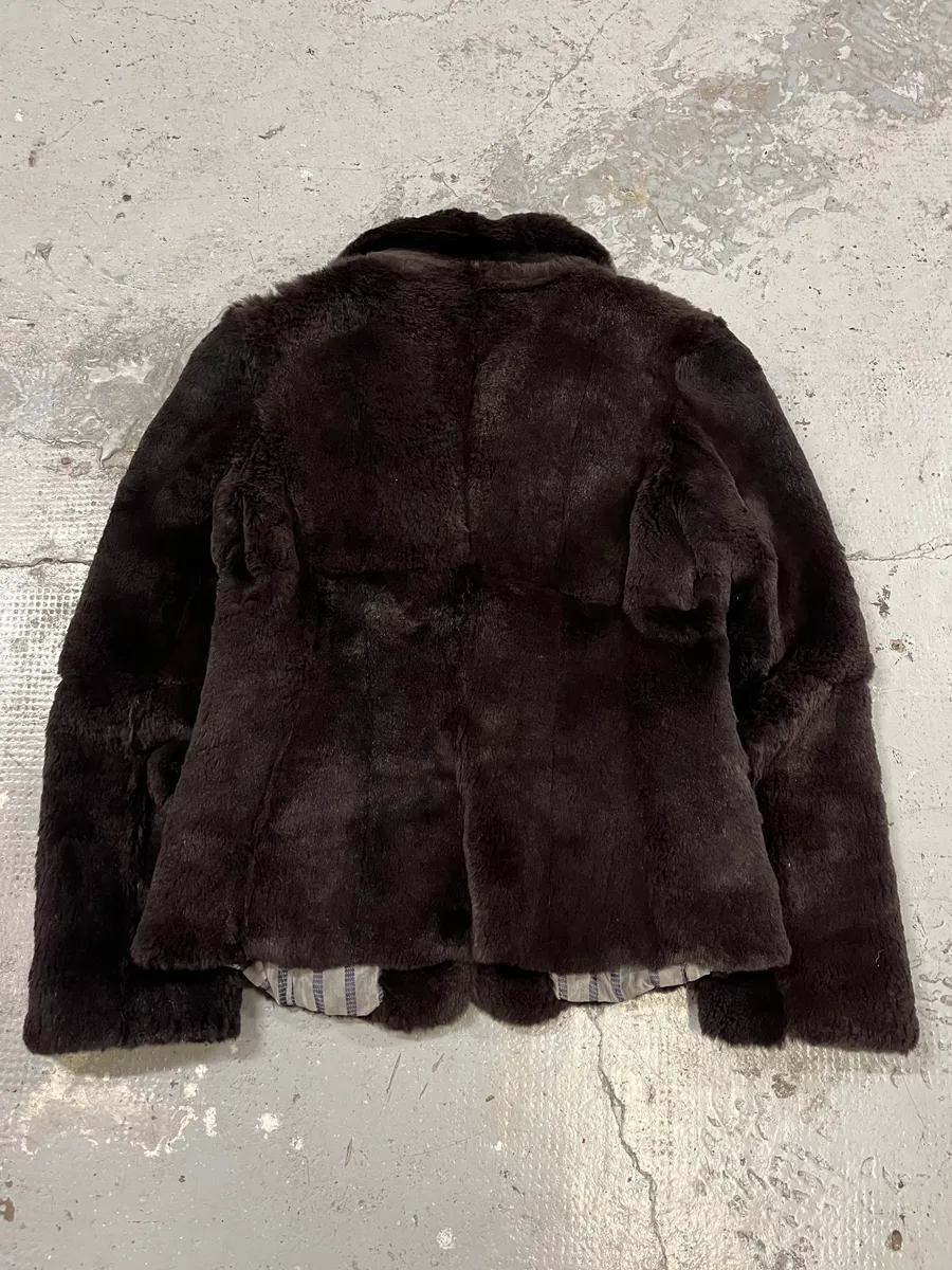 AW2005 Emporio Armani Fur Brown Suit Jacket - Image 6