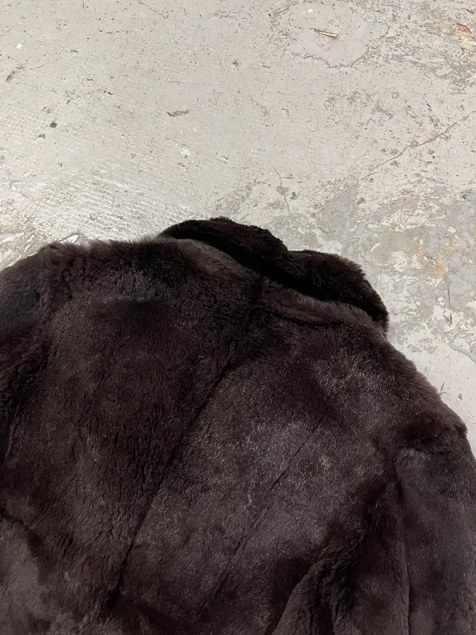 AW2005 Emporio Armani Fur Brown Suit Jacket - Image 7