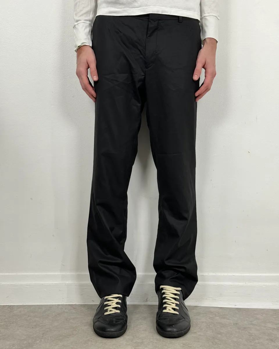 AW2005 Givenchy Black Classy Minimalist Pants