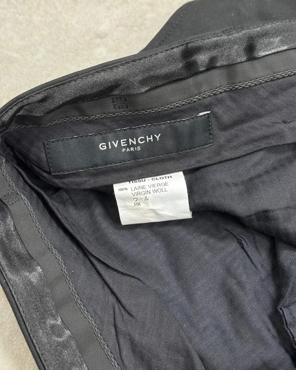 AW2005 Givenchy Black Classy Minimalist Pants - Image 10
