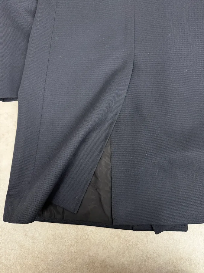 AW2005 Givenchy Navy Wool Buttoned Trench Coat - Image 9