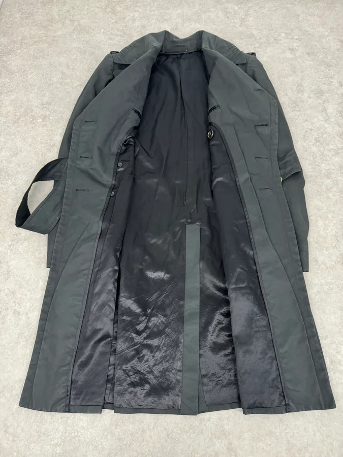 AW2005 Yves Saint Laurent Black Premium Classy Trench Coat - Image 8