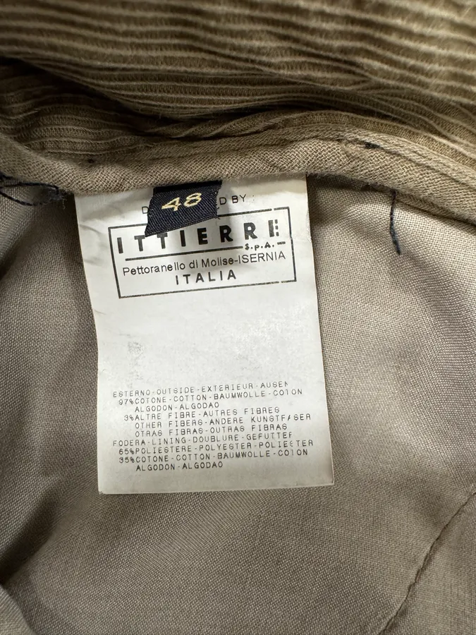 AW2006 Cavalli Cargo Velvet Beige Pants - Image 6