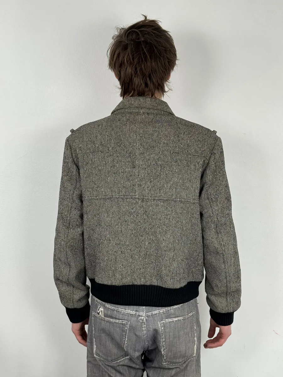 AW2006 Dior Grey Wool Jacket by Hedi Slimane - Image 4