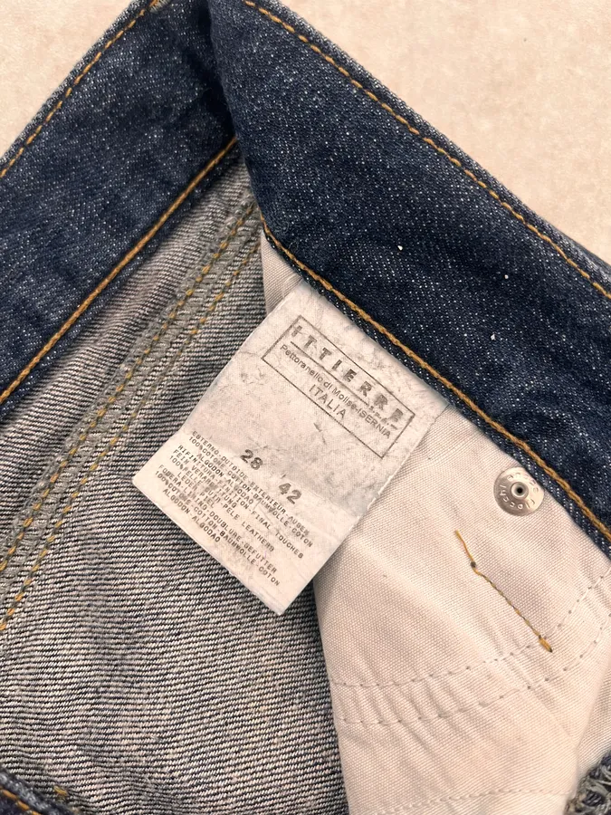 AW2006 Dolce & Gabbana Abstract Blue Rebel Denim Jeans - Image 11