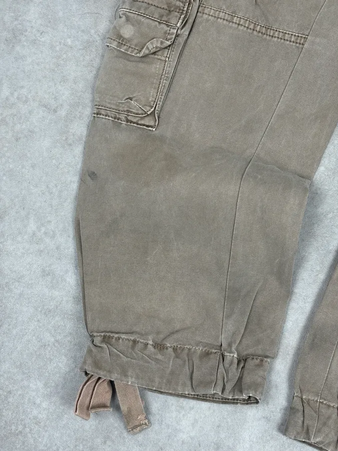 AW2006 Dolce & Gabbana Beige Cargo Military Pants - Image 10