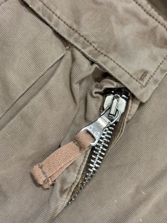 AW2006 Dolce & Gabbana Beige Cotton Multi-Pocket Cargo Pants - Image 8