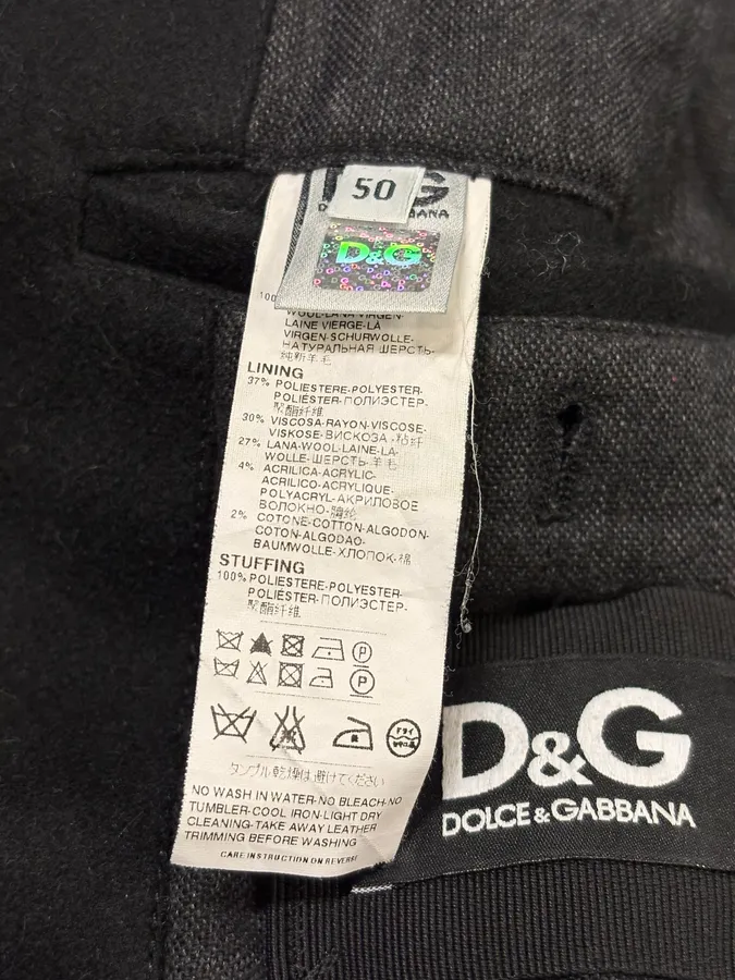 AW2006 Dolce & Gabbana Black Buttoned Premium Wool Jacket - Image 10