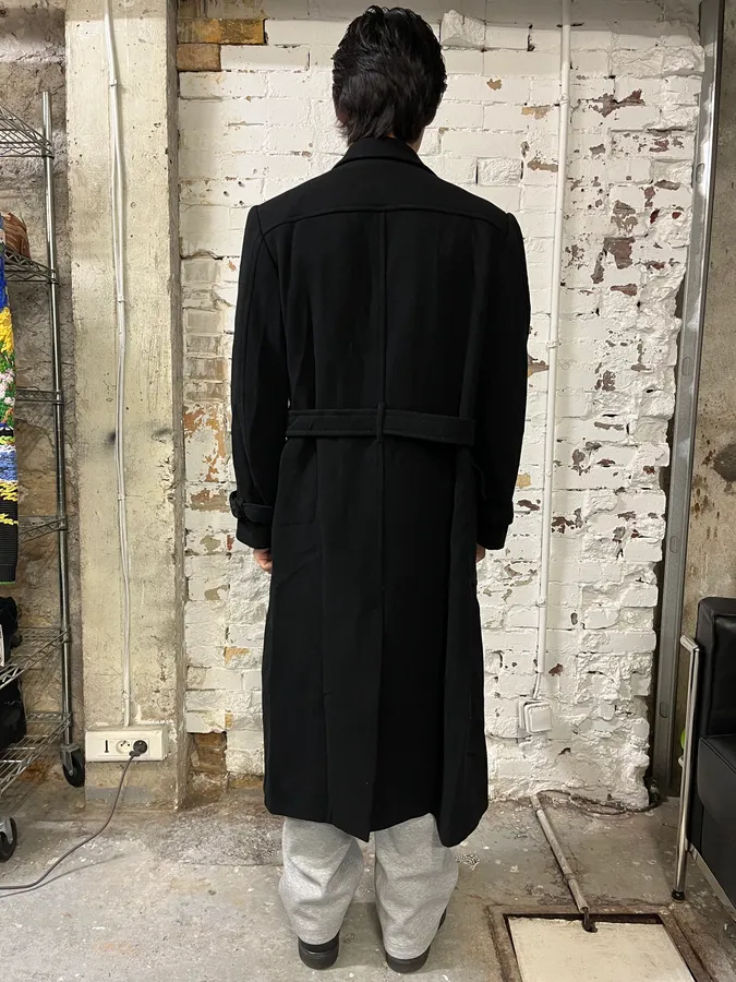 AW2006 Dolce & Gabbana Black Long Classy Trench Coat - Image 2