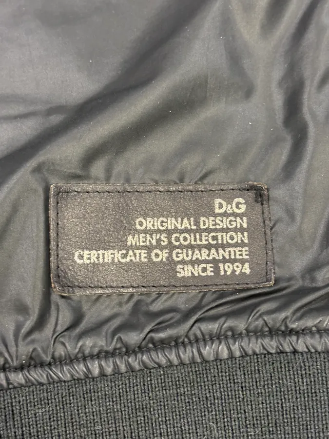 AW2006 Dolce & Gabbana Black Mafia Bomber Jacket - Image 8