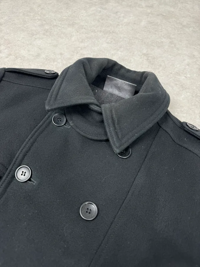 AW2006 Dolce & Gabbana Black Wool Duffle Coat - Image 5
