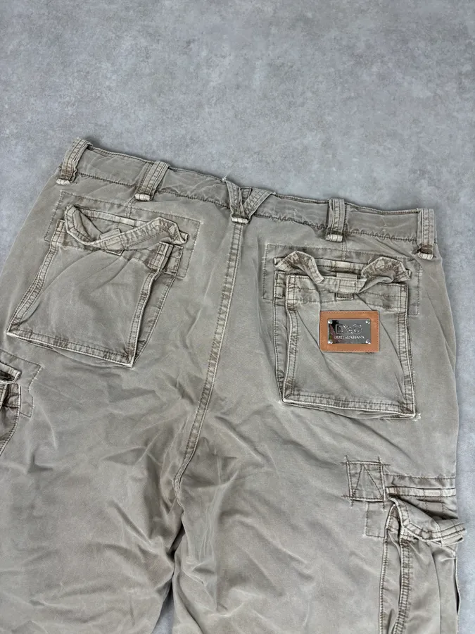 AW2006 Dolce & Gabbana Khaki Cargo Short - Image 7