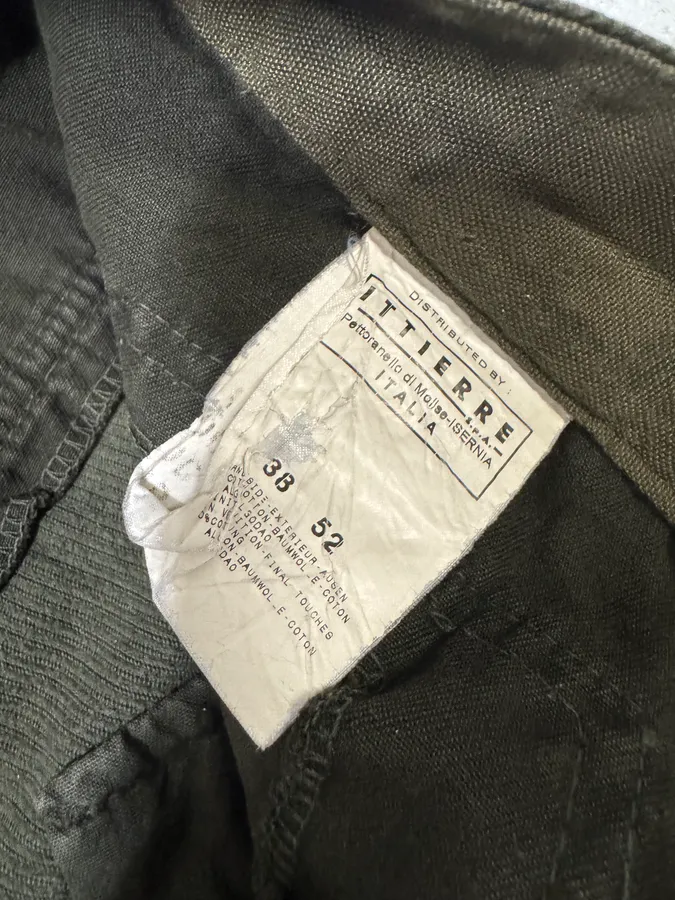 AW2006 Dolce & Gabbana Khaki Velvet Distressed Zip Pants - Image 10