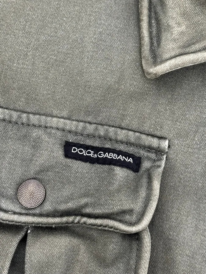 AW2006 Dolce & Gabbana Military Green Cargo Jacket - Image 12