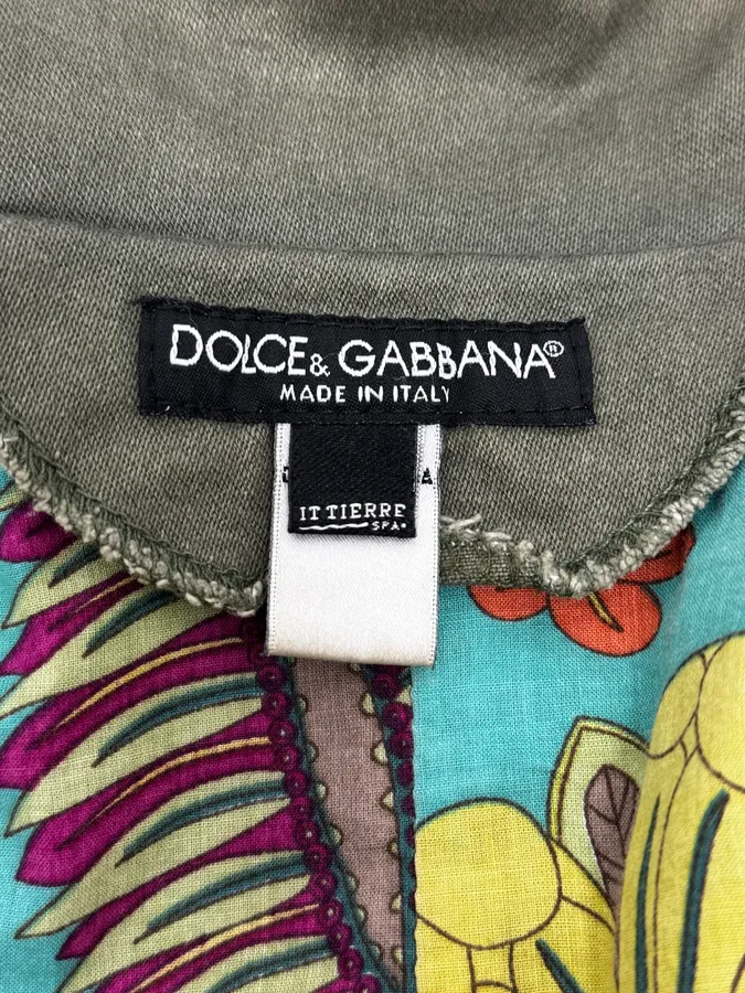AW2006 Dolce & Gabbana Military Green Cargo Jacket - Image 13