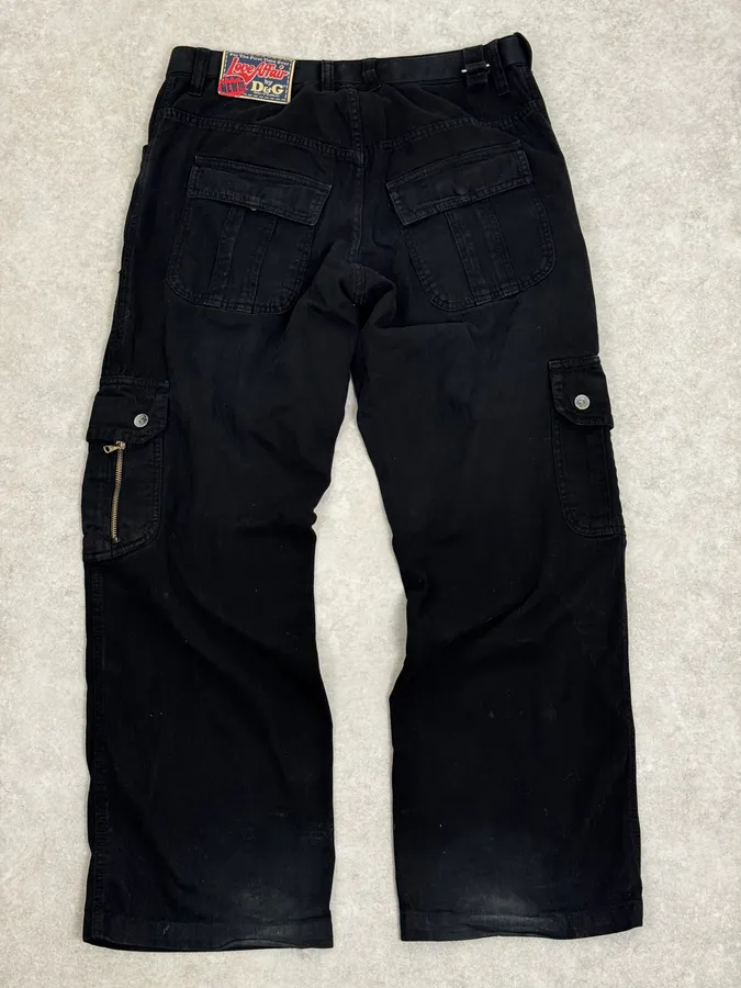 AW2006 Dolce & Gabbana Naval Utility Black Cargo Pants - Image 5