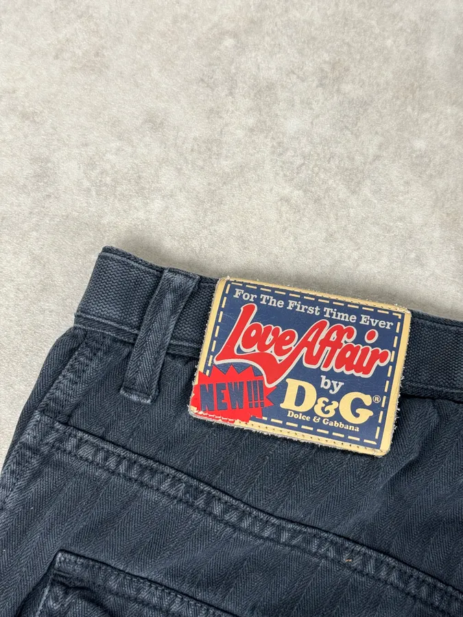 AW2006 Dolce & Gabbana Navy Multi-Pocket Cargo Pants - Image 9