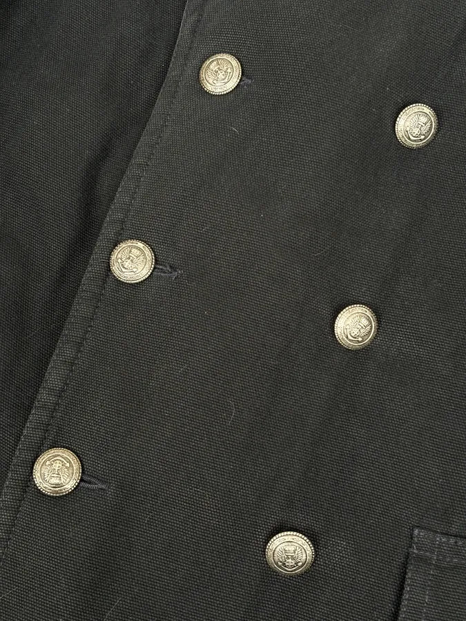 AW2006 Dolce & Gabbana Navy Naval Double-Breasted Coat - Image 10