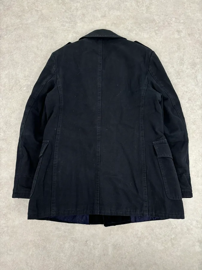AW2006 Dolce & Gabbana Navy Naval Double-Breasted Coat - Image 6