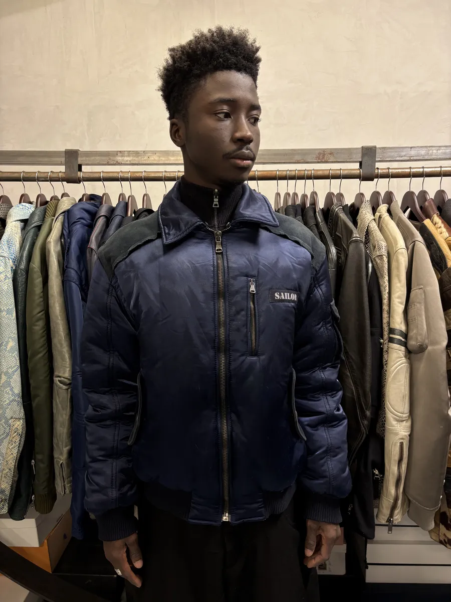 AW2006 Dolce & Gabbana Navy Sailor Bomber Jacket - Image 3