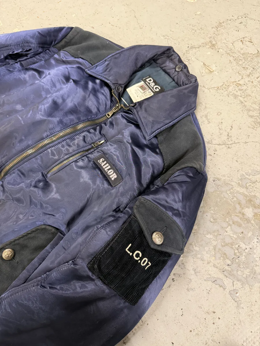 AW2006 Dolce & Gabbana Navy Sailor Bomber Jacket - Image 7