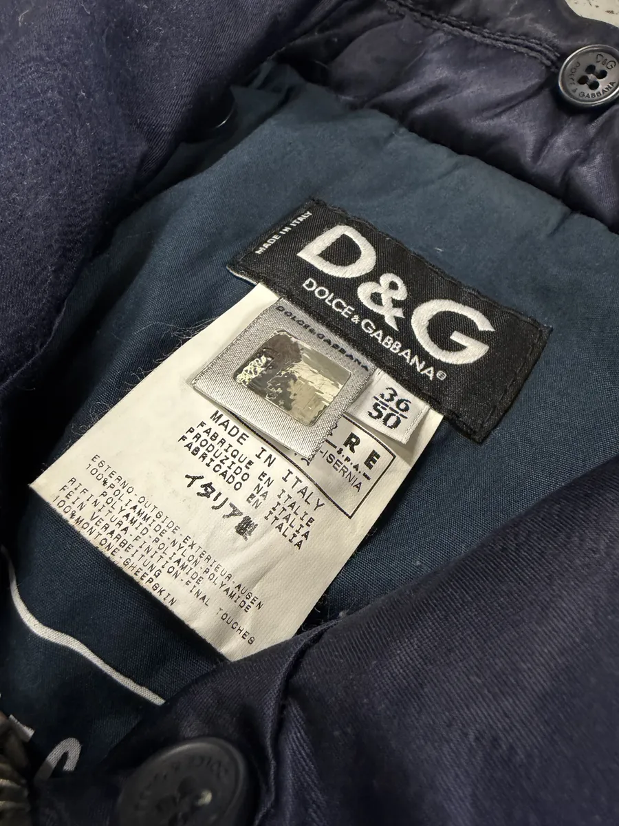 AW2006 Dolce & Gabbana Navy Sailor Bomber Jacket - Image 8
