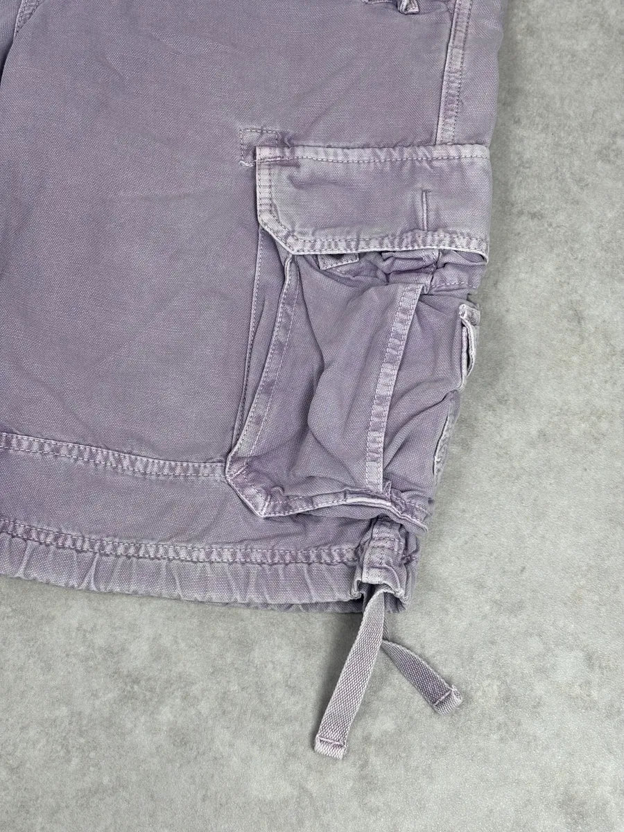 AW2006 Dolce & Gabbana Purple Military Cargo Shorts - Image 11