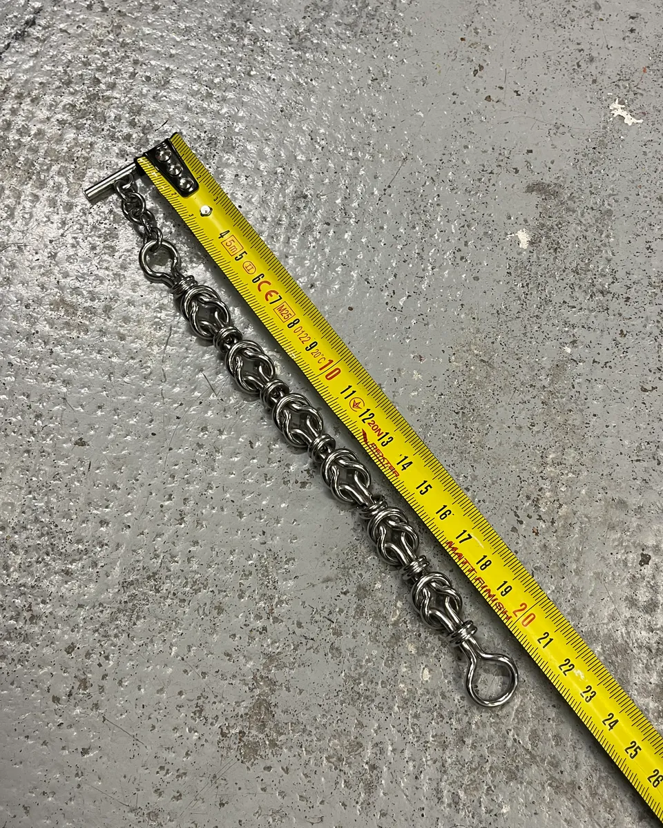 AW2006 Dolce & Gabbana Stainless Steel Knot Link Bracelet - Image 9