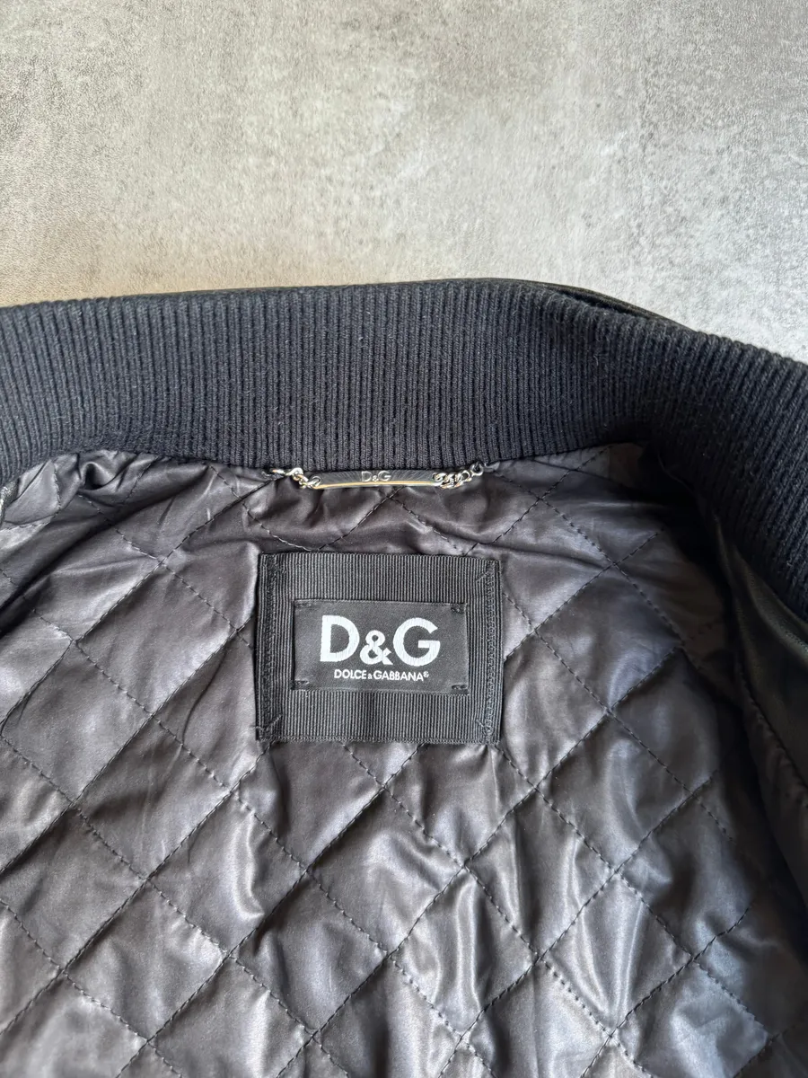 AW2006 Dolce & Gabbana Symmetrical Biker Leather Jacket - Image 9