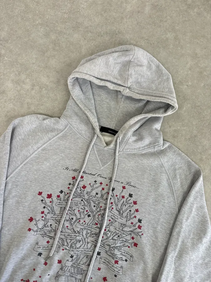 AW2006 Dsquared2 Grey Tree of Life Hoodie - Image 4