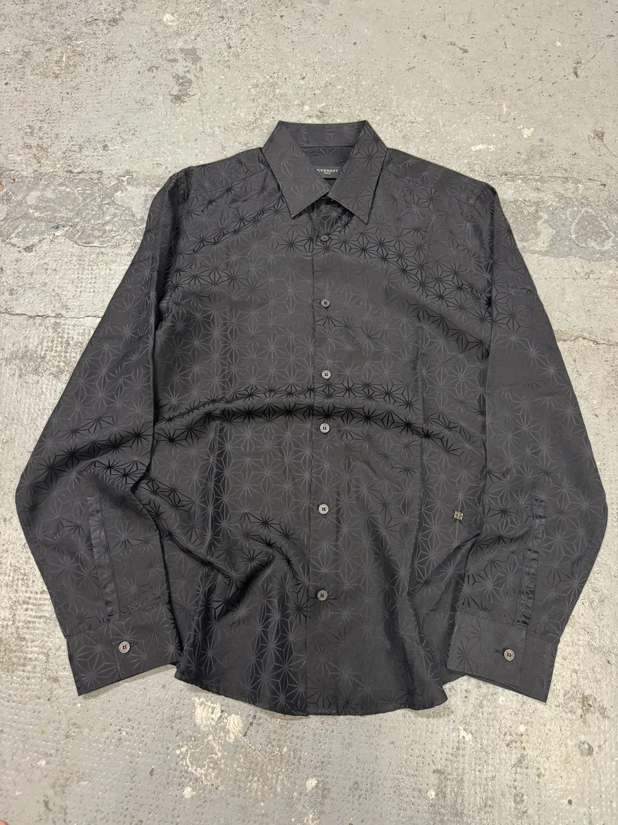 AW2006 Givenchy Black Silk Contemporary Shirt - Image 6