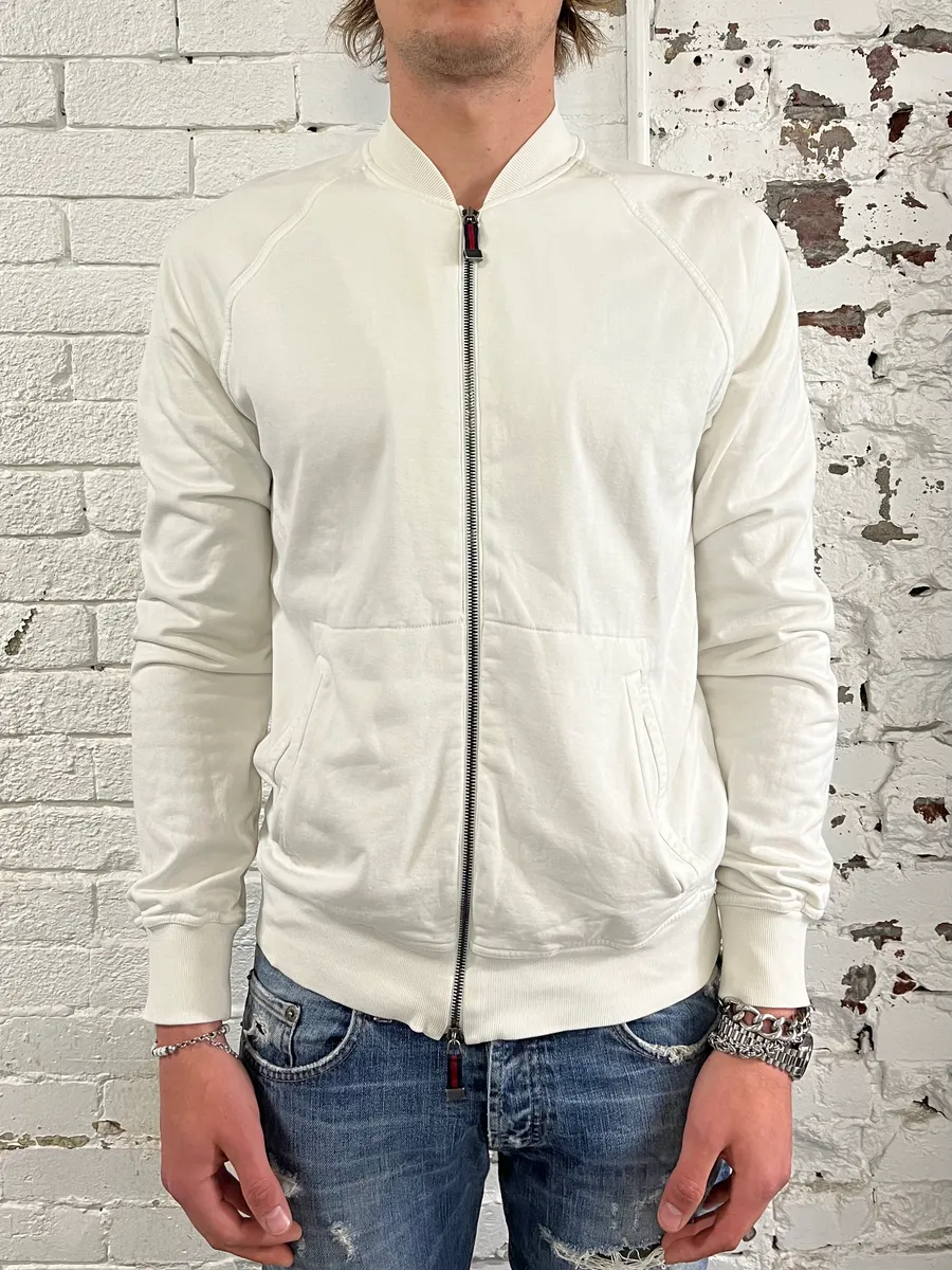 AW2006 Gucci White Propaganda Zip-up Sweater - Image 3