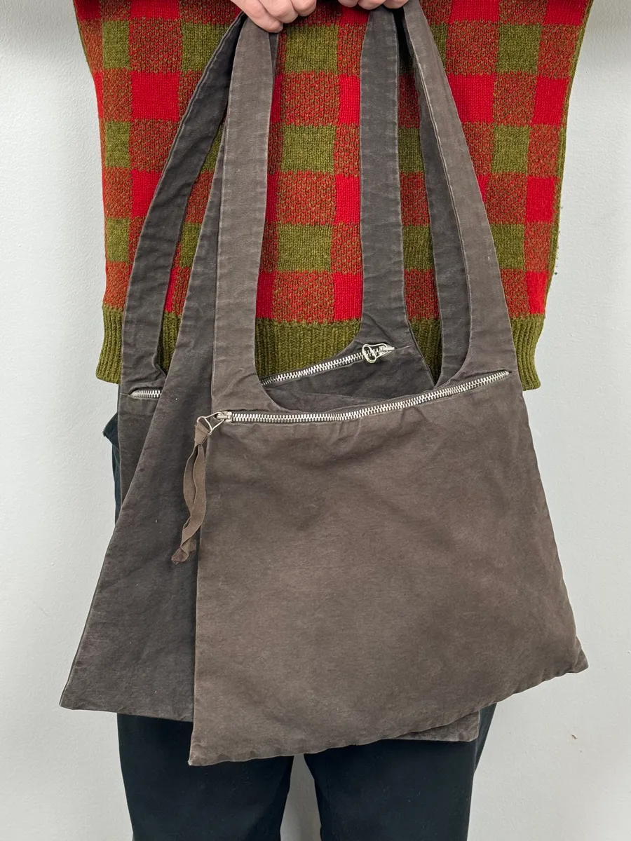 AW2006 Maison Margiela Military Green Triple Shoulder Bag - Image 2