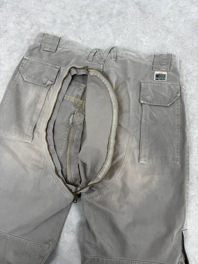 AW2006 Mason’s Ultimate Backzip Green Cargo Pants - Image 8