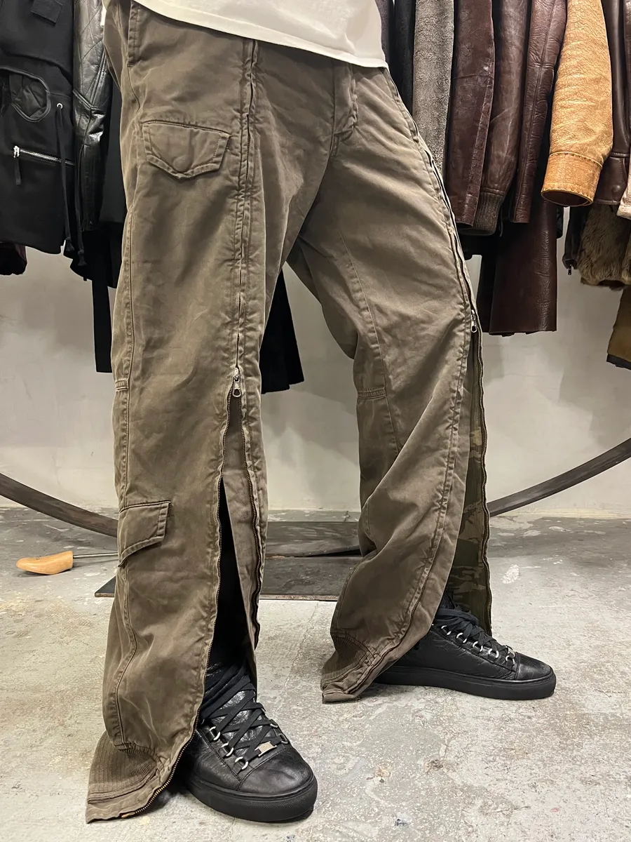 AW2006 Mason’s Full Zip Brown Cargo Military Pants