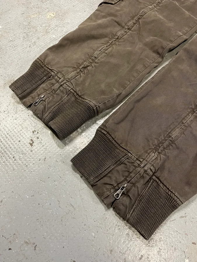 AW2006 Mason’s Full Zip Brown Cargo Military Pants - Image 10