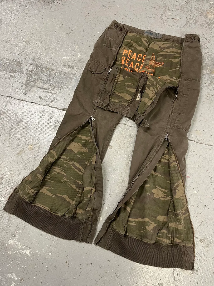 AW2006 Mason’s Full Zip Brown Cargo Military Pants - Image 11