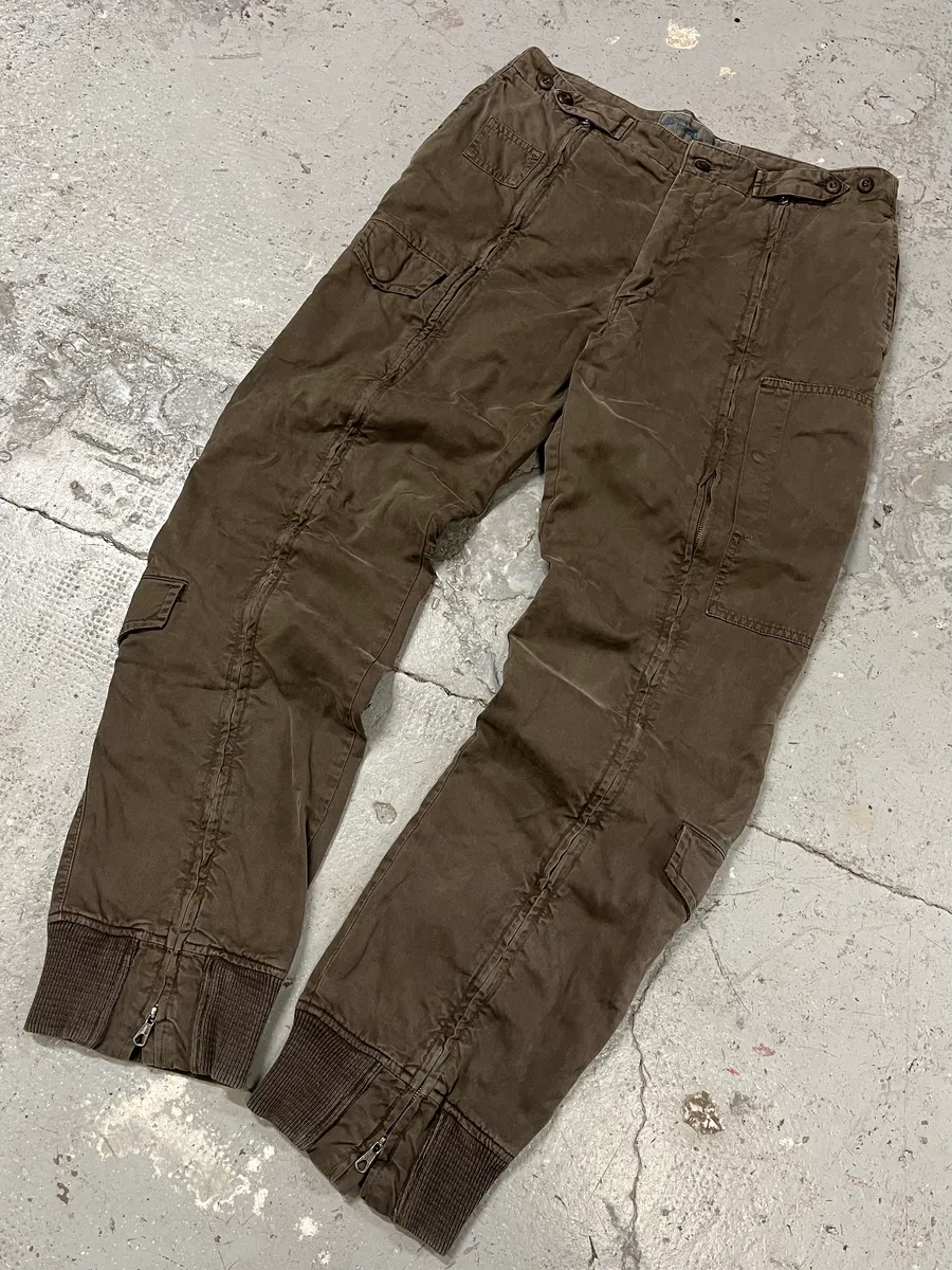 AW2006 Mason’s Full Zip Brown Cargo Military Pants - Image 6