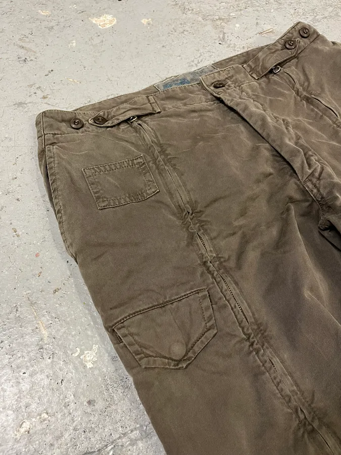 AW2006 Mason’s Full Zip Brown Cargo Military Pants - Image 8