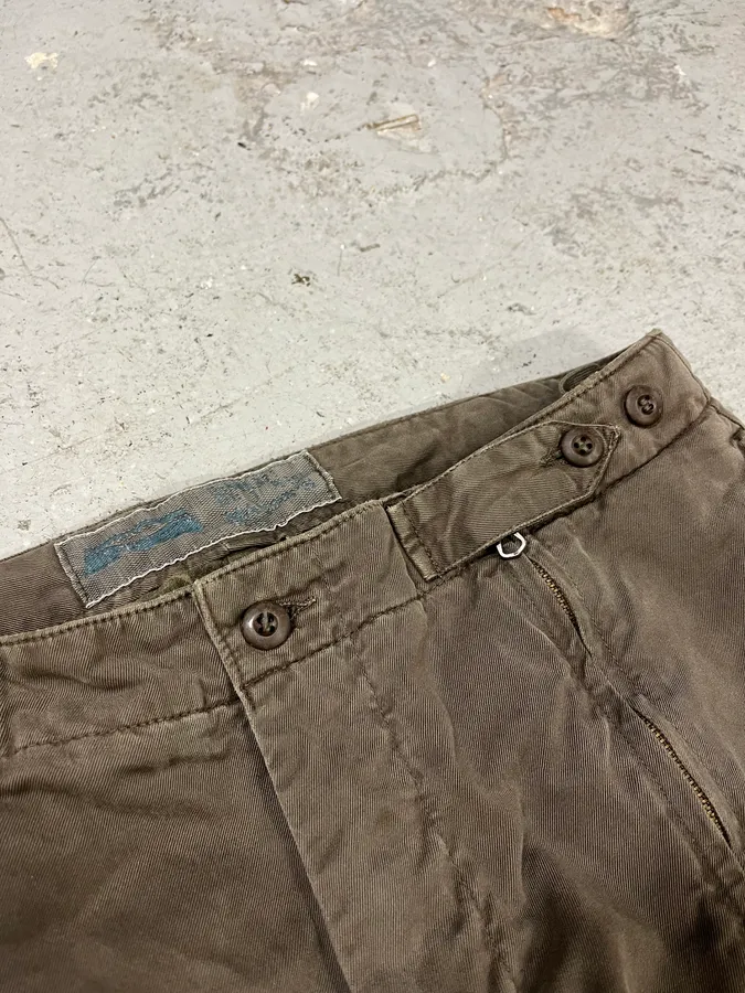 AW2006 Mason’s Full Zip Brown Cargo Military Pants - Image 9