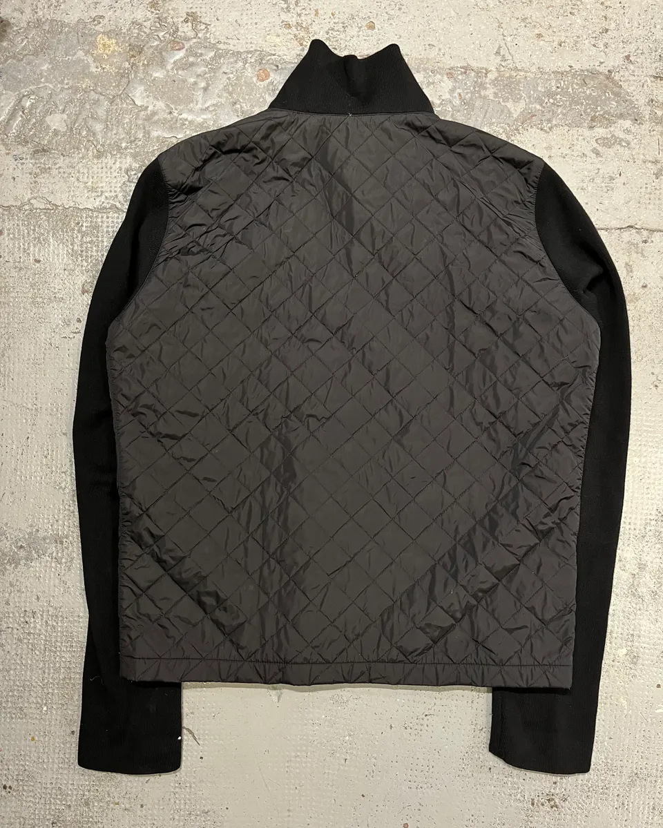AW2006 Prada Black Nylon Quilted Hybrid Jacket - Image 7
