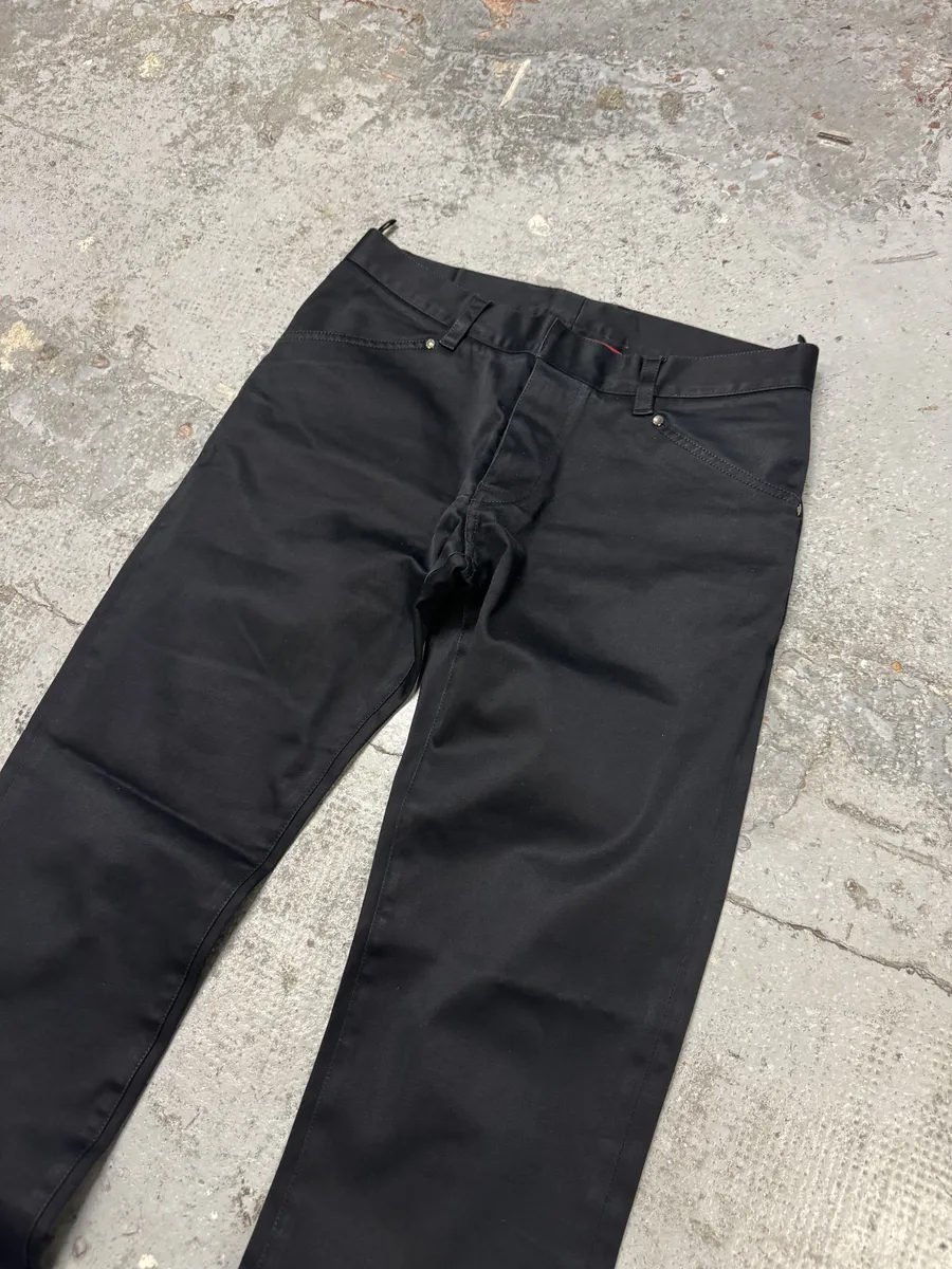 AW2006 Prada Black Obscure Pants - Image 3