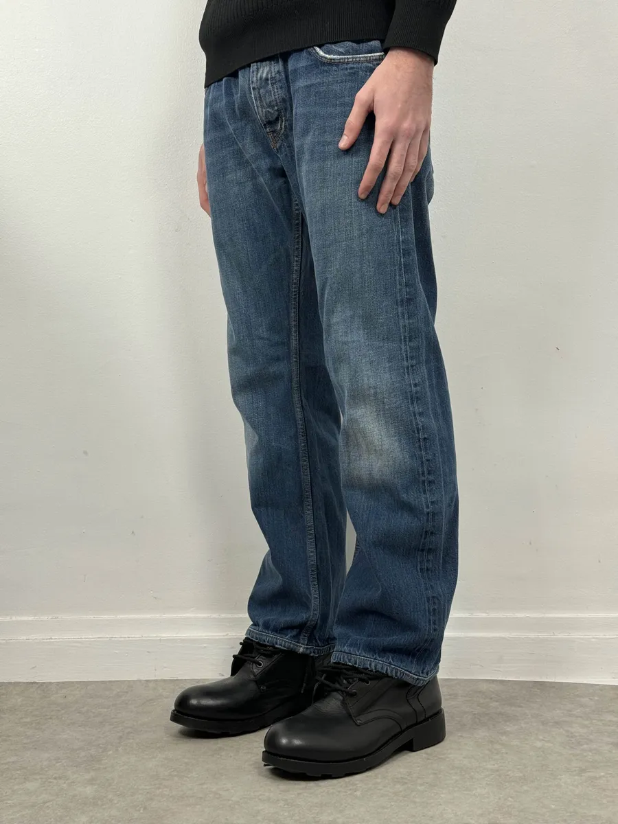 AW2006 Prada Blue Cozy Denim Jeans - Image 2