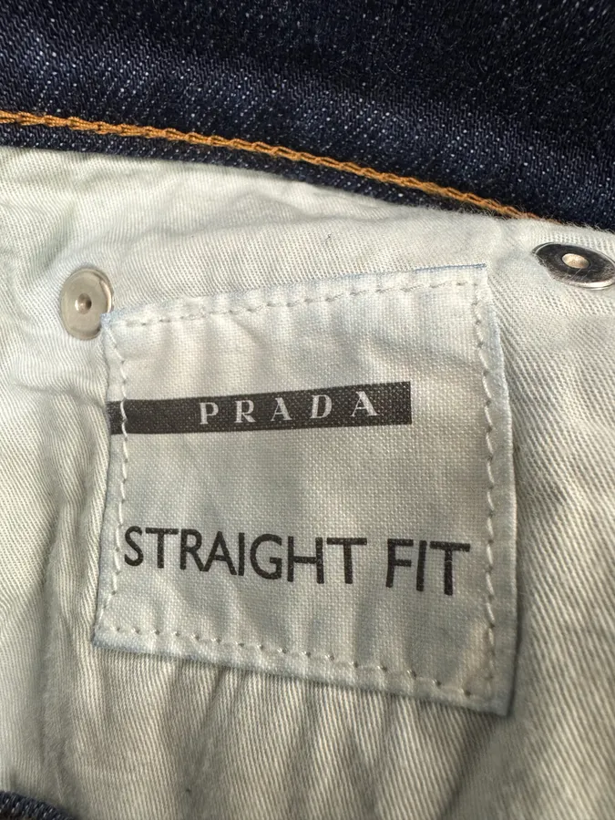 AW2006 Prada Large Cozy Brut Denim Short Jeans - Image 12
