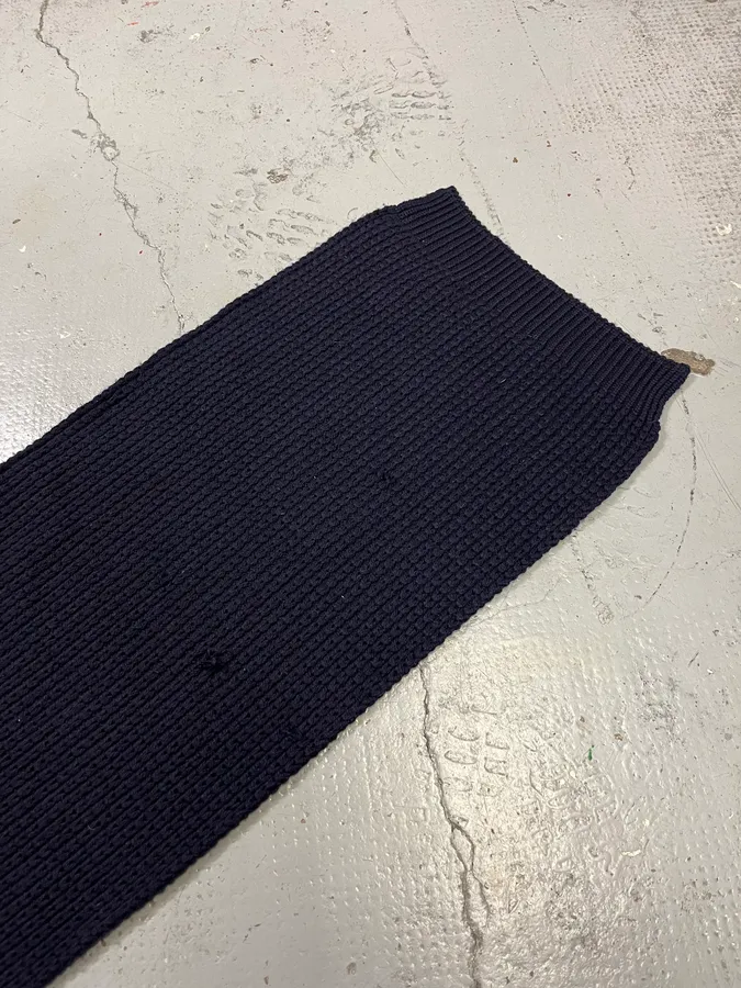 AW2006 Prada Navy Wool Scarf - Image 7